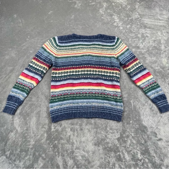 VTG Y2K Women’s Small Tiara Multicolor Striped Zip Cardigan Ramie Cotton - Picture 5 of 11